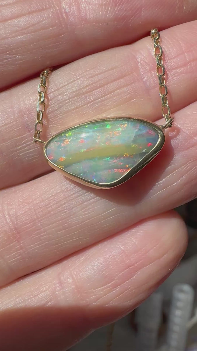 Rainbow Mist Opal Necklace – Kate Davis Jewelry