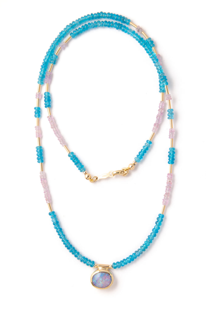 Bliss Pipe Opal Necklace