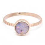 Blush Boulder Opal Ring