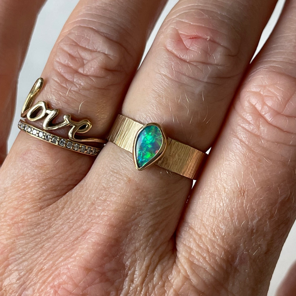 Atomic Opal Ring