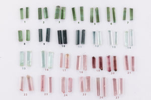 Cristal Tourmaline Studs