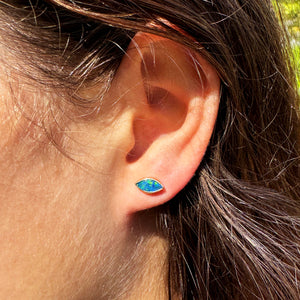 Navette Opal Studs