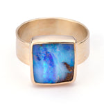 Dreamtime Boulder Opal Ring