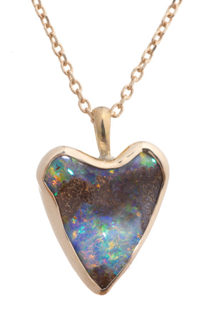Realm Opal Heart Necklace