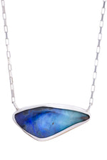 Fade To Blu Opal Necklace