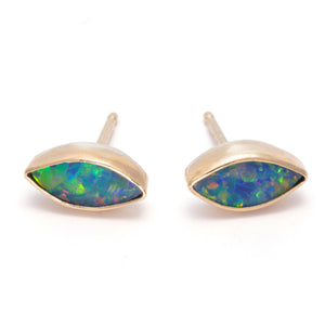 Navette Opal Studs