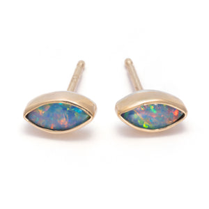 Navette Opal Stud - Petite