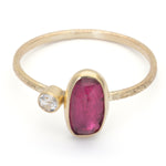Bijou - Hot Pink Tourmaline Ring