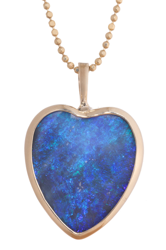 Divine Opal Heart Necklace