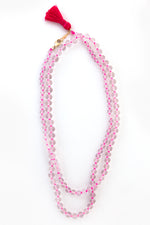 Dahlia Pink Amethyst Necklace