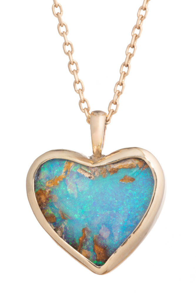 Oasis Opal Heart Necklace