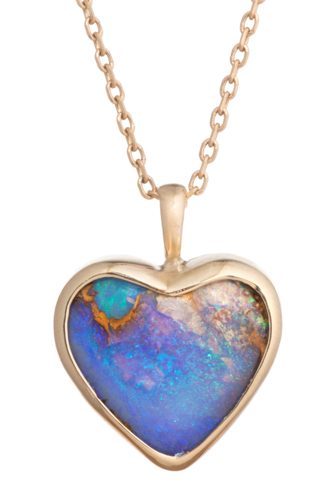 A Dream Opal Heart Necklace