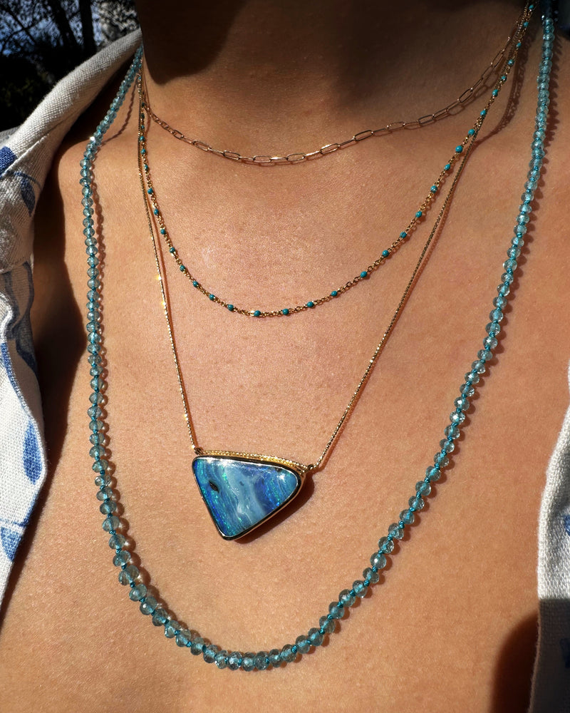 Coastal Boulder Opal Necklace