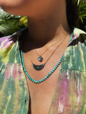 Cruz Abalone Heart Necklace