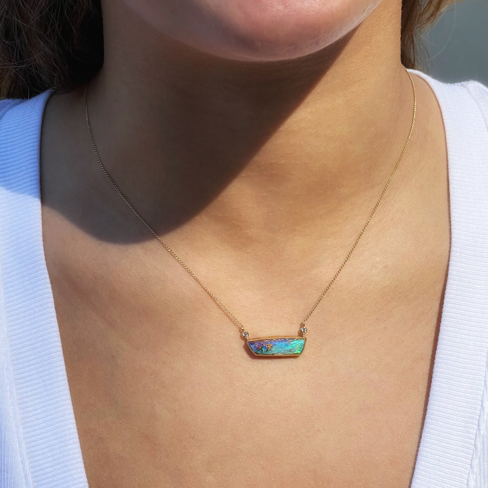 Sundown Opal Necklace