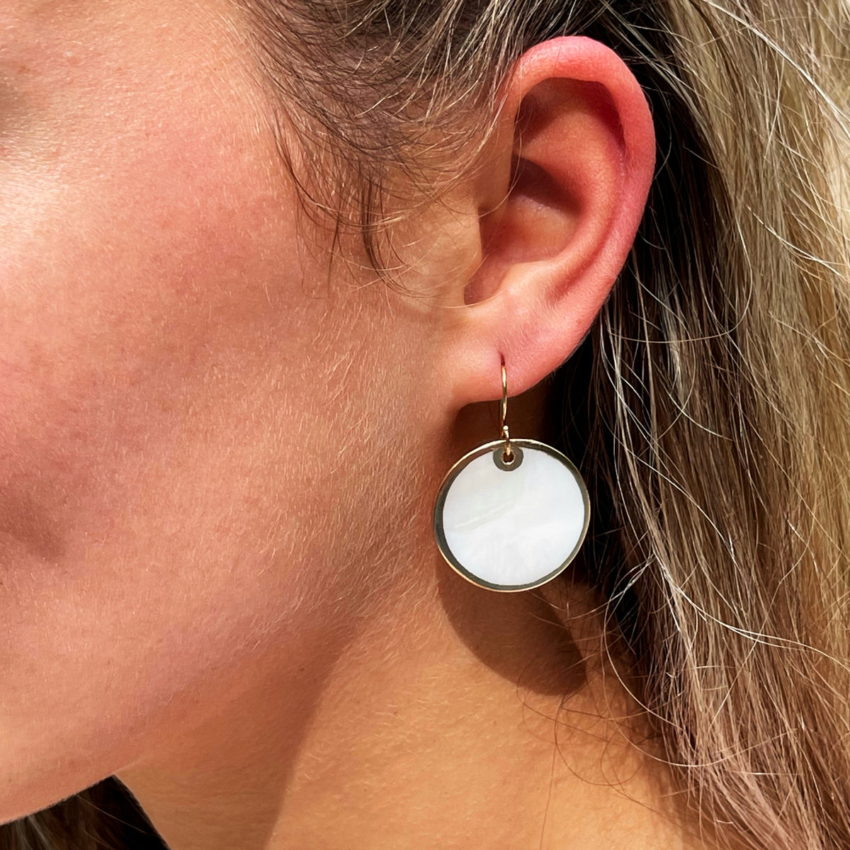 Capiz Shell Drops Capiz Drops – Kate Davis Jewelry