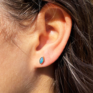 Navette Opal Stud - Petite