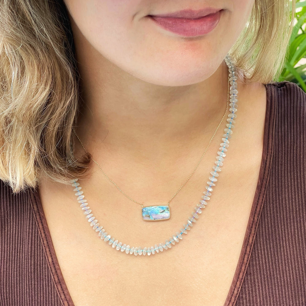 Arc Moonstone Necklace