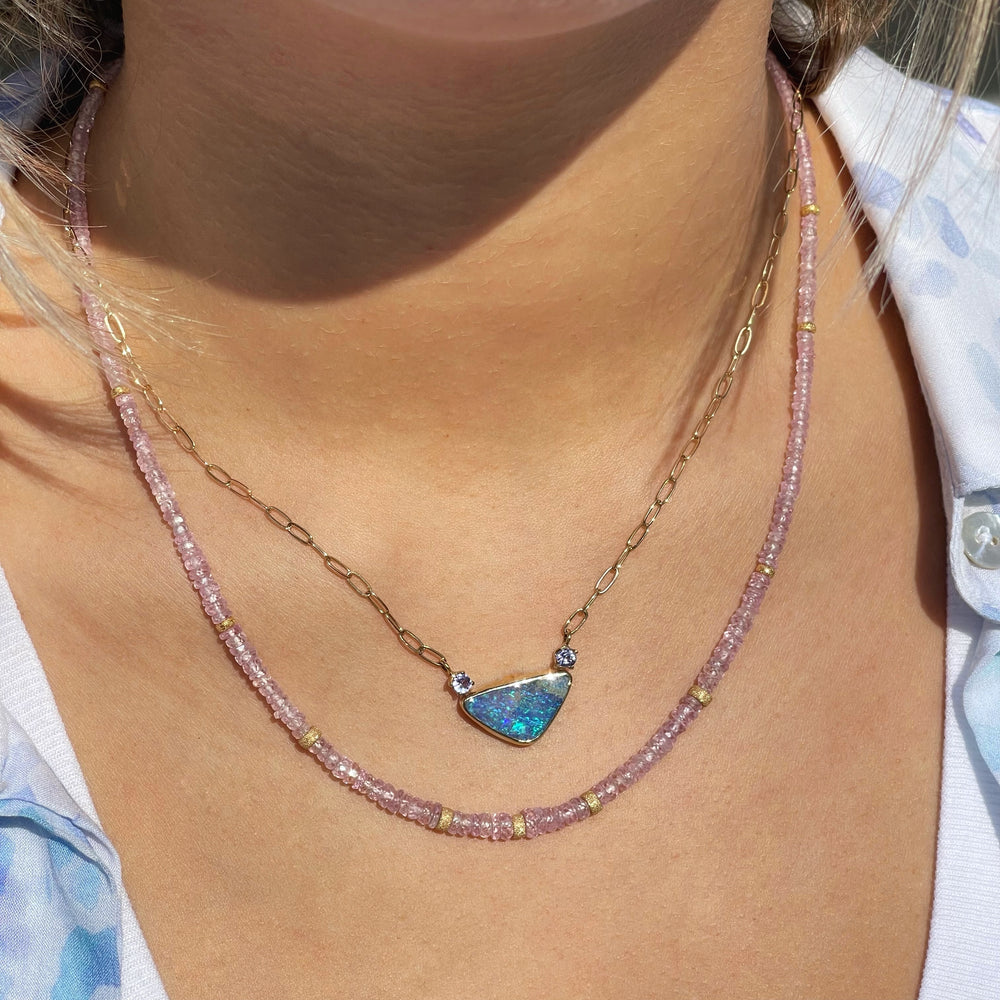 Dusk Boulder Opal Necklace