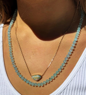 Rainbow Mist Opal Necklace