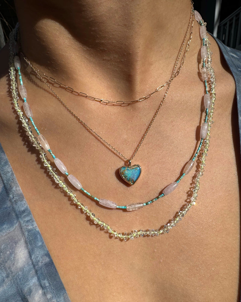 Oasis Opal Heart Necklace