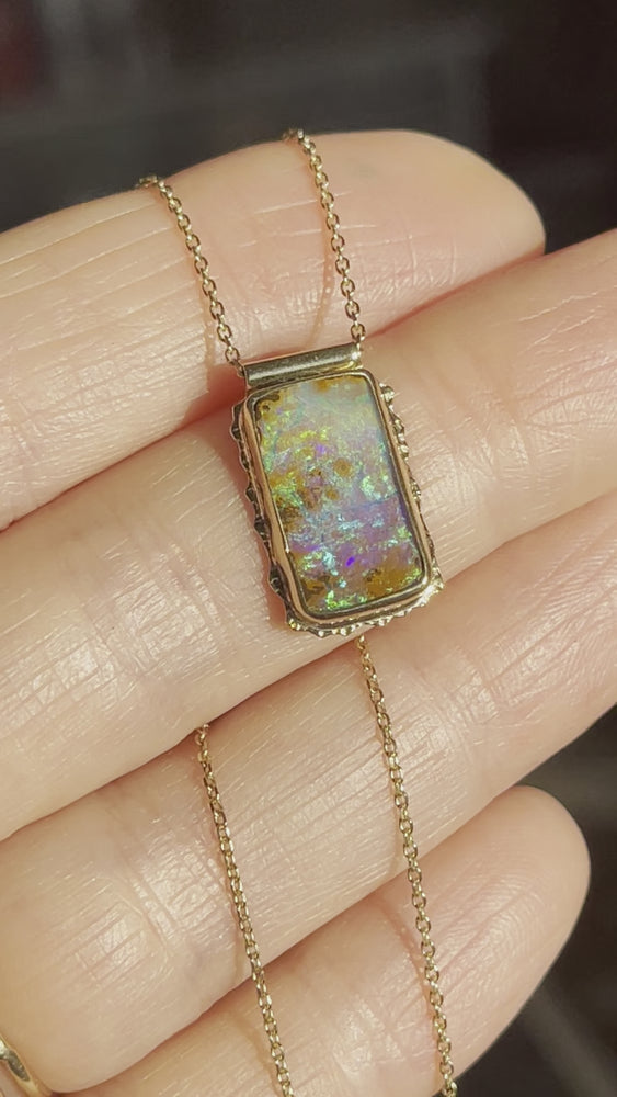 
            
                Load and play video in Gallery viewer, Pink Sands Opal Necklace
            
        