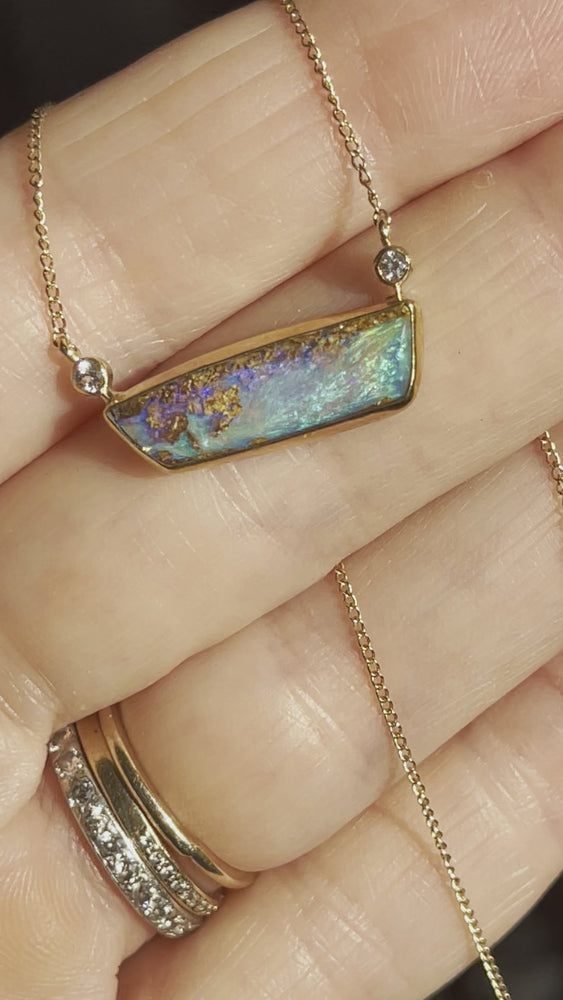 
            
                Load and play video in Gallery viewer, Sundown Opal Necklace
            
        
