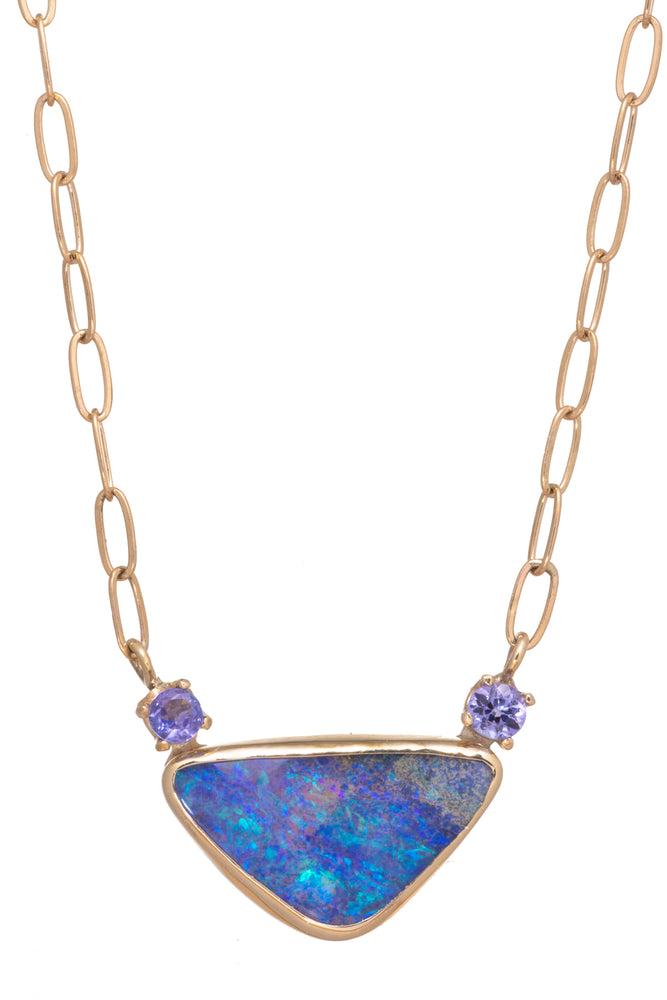 
            
                Load image into Gallery viewer, Dusk Boulder Opal Necklace
            
        