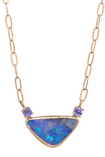 Dusk Boulder Opal Necklace