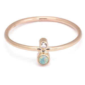 Duet Opal Ring