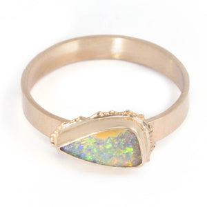 
            
                Load image into Gallery viewer, Comet Boulder Opal Ring
            
        