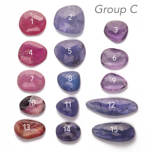 Rosecut Gemstone Wide Band