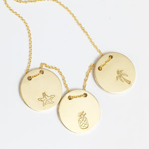 Mer Button Necklace
