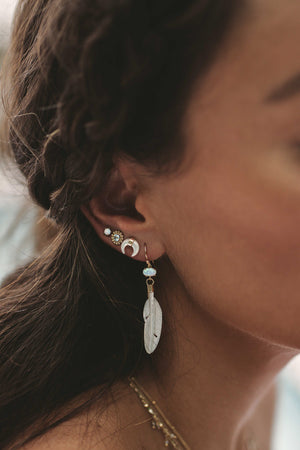 Bali Crescent Studs