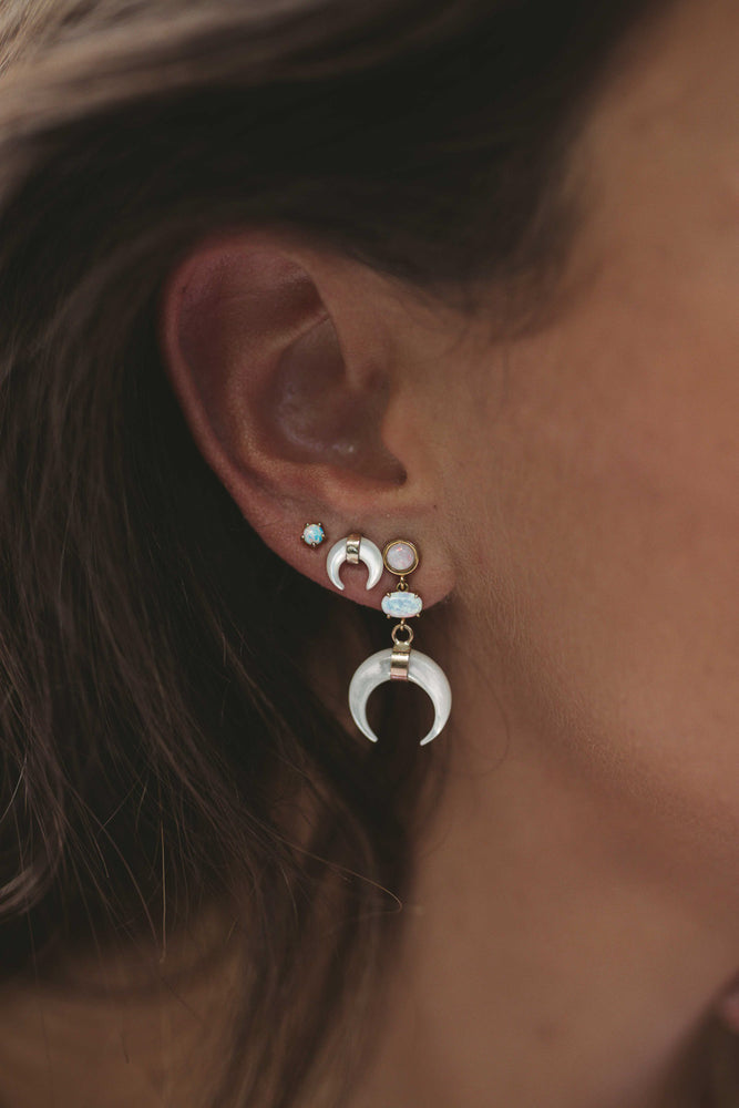 Bali Crescent Studs