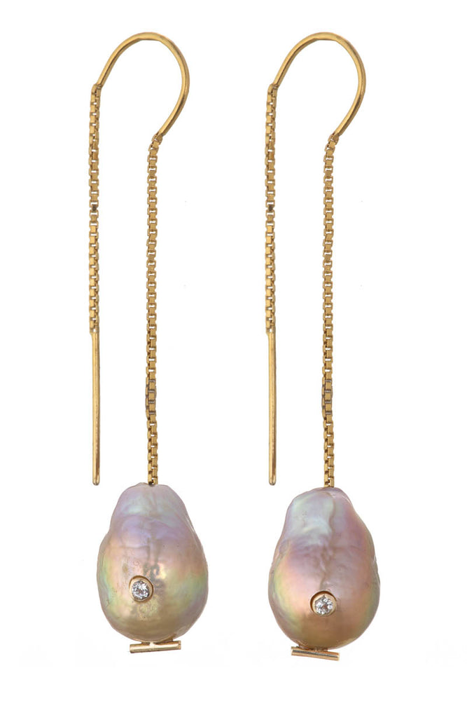 Cassis Baroque Pearl Threaders