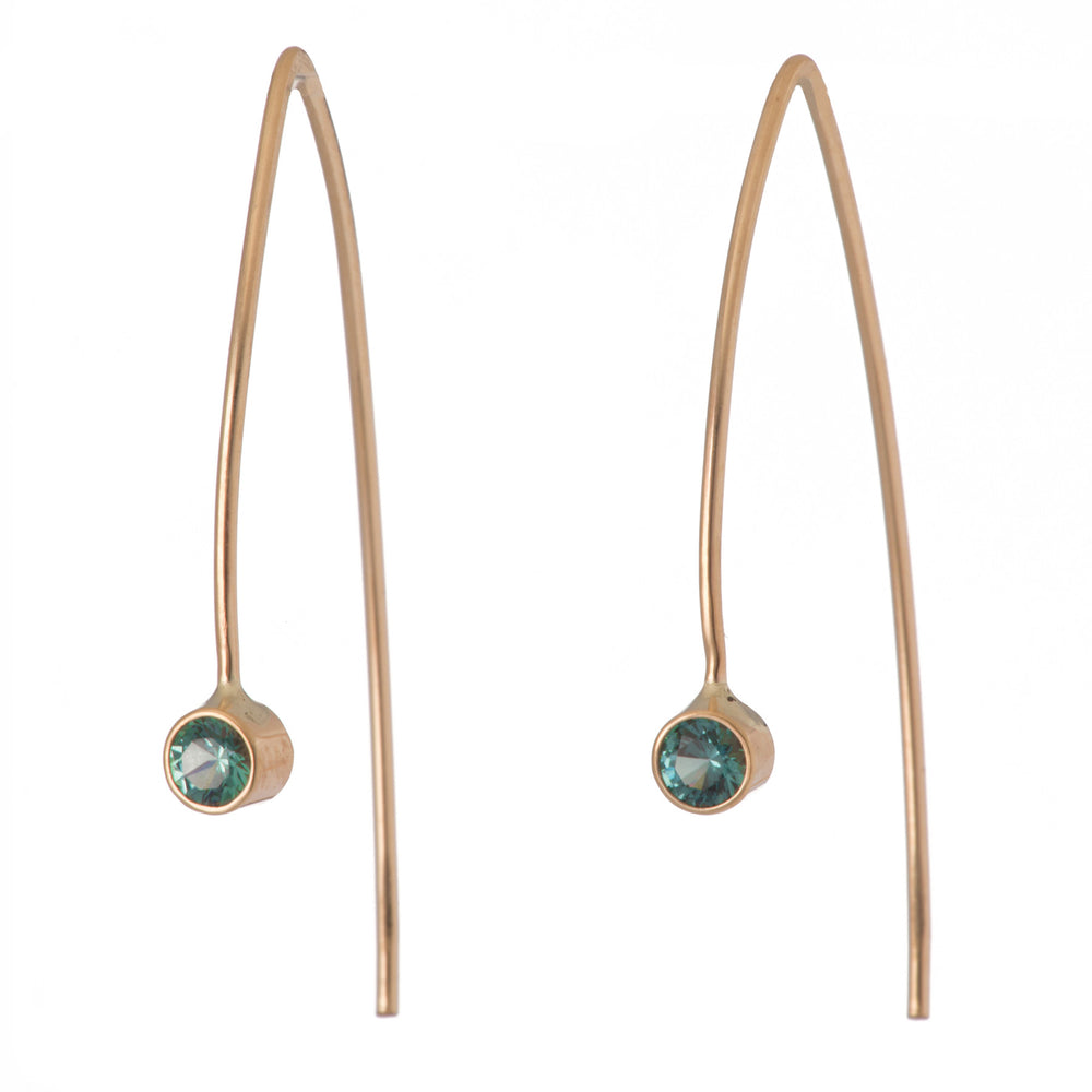 Marquise Faceted Ear Threads