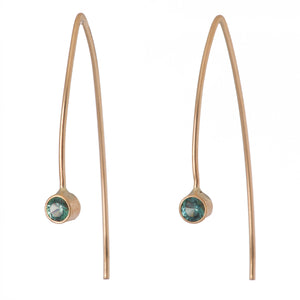 Marquise Faceted Ear Threads