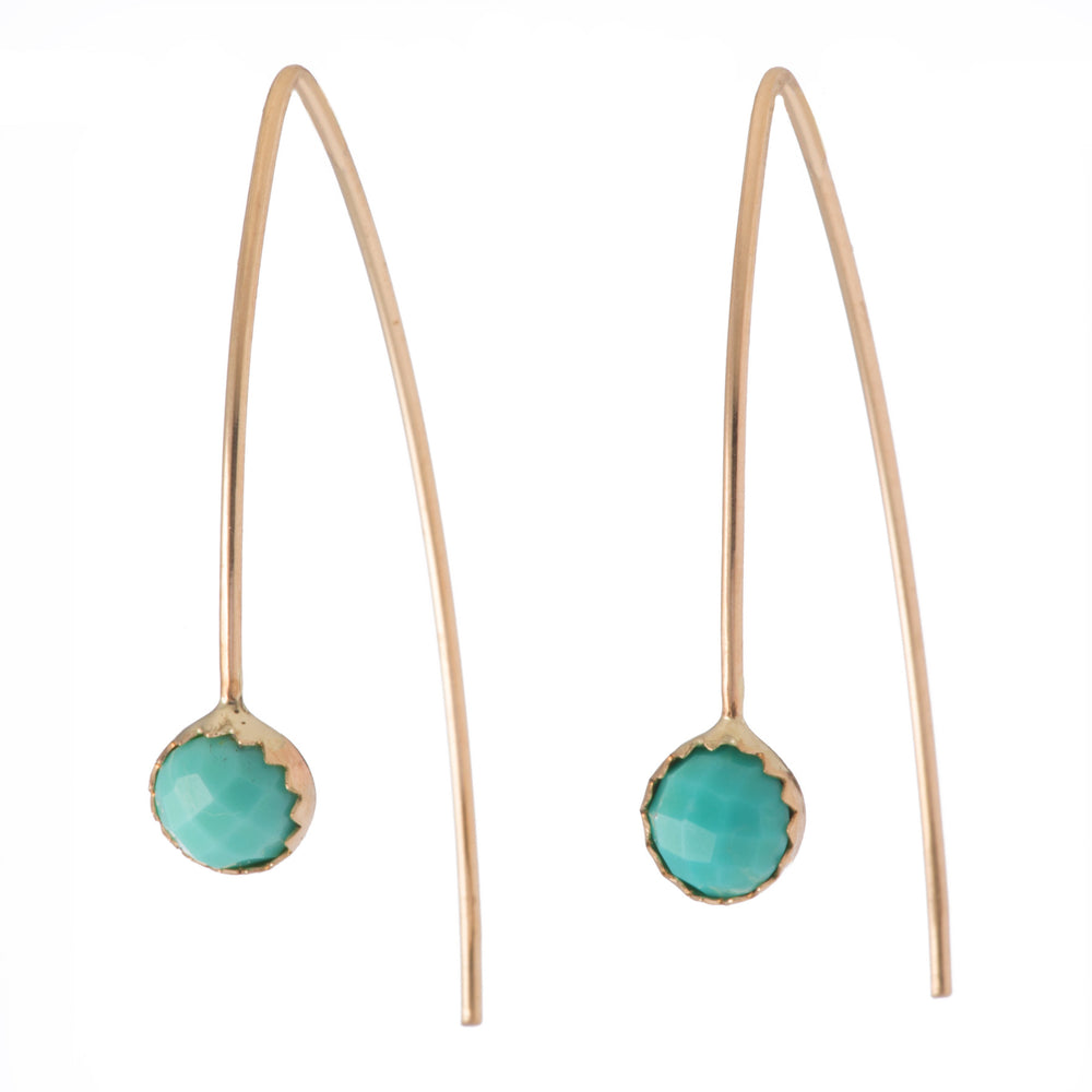 Marquise Gemstone Ear Threads