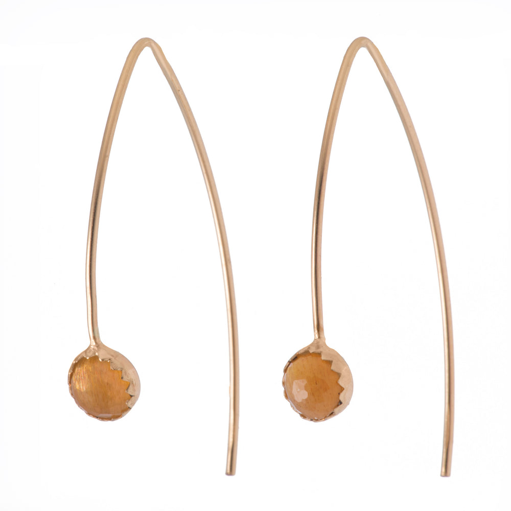 Marquise Gemstone Ear Threads