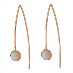Marquise Gemstone Ear Threads