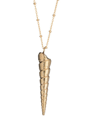 Shoreline Necklace - Auger Shell Pendant