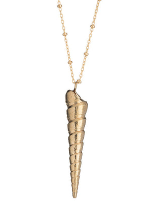 
            
                Load image into Gallery viewer, Shoreline Necklace - Auger Shell Pendant
            
        