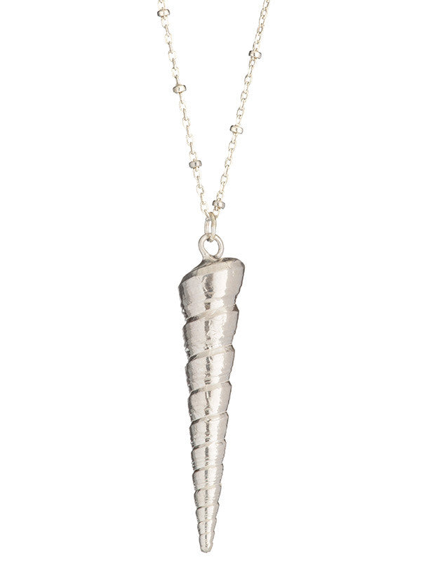 
            
                Load image into Gallery viewer, Shoreline Necklace - Auger Shell Pendant
            
        