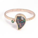 Noir Boulder Opal Ring