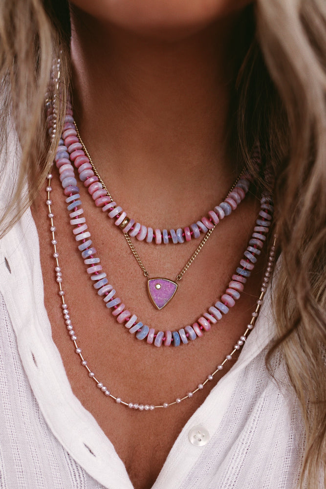 Delta Gemstone Necklace