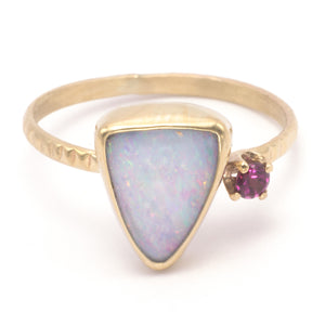 Crush Boulder Opal Ring