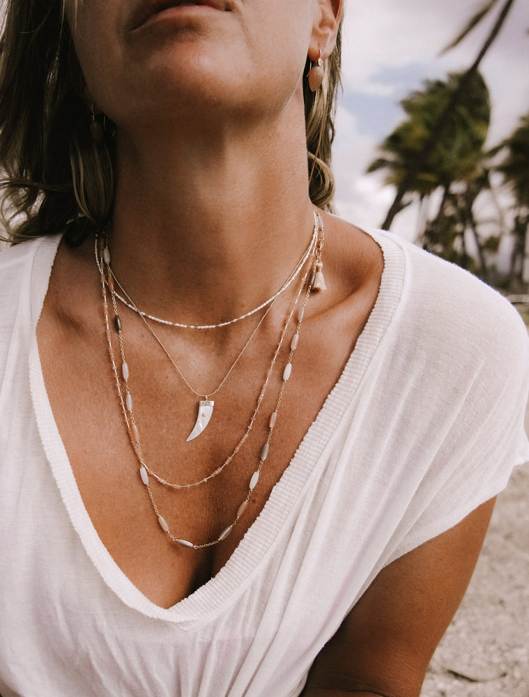 Delta Gemstone Necklace