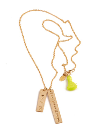 Token Tassel Necklace