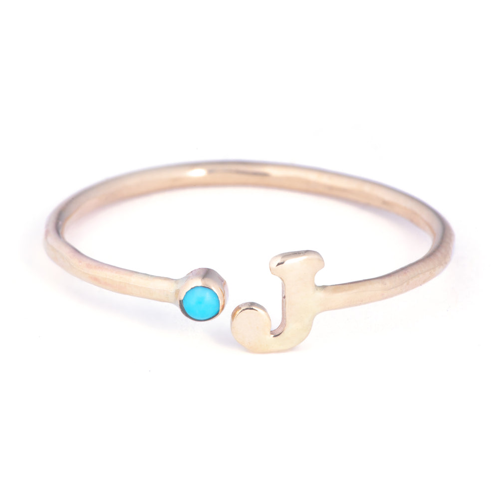 Alphabet Cuff Ring